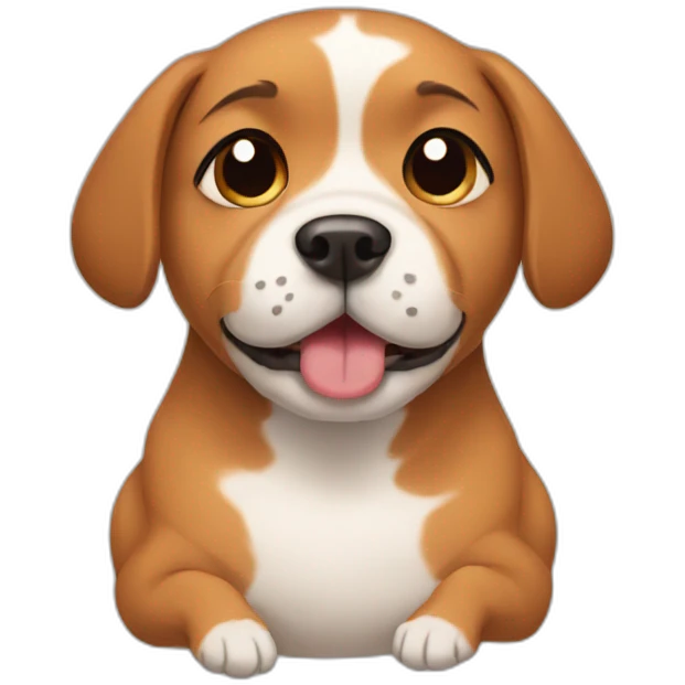 Pregnant dog emoji
