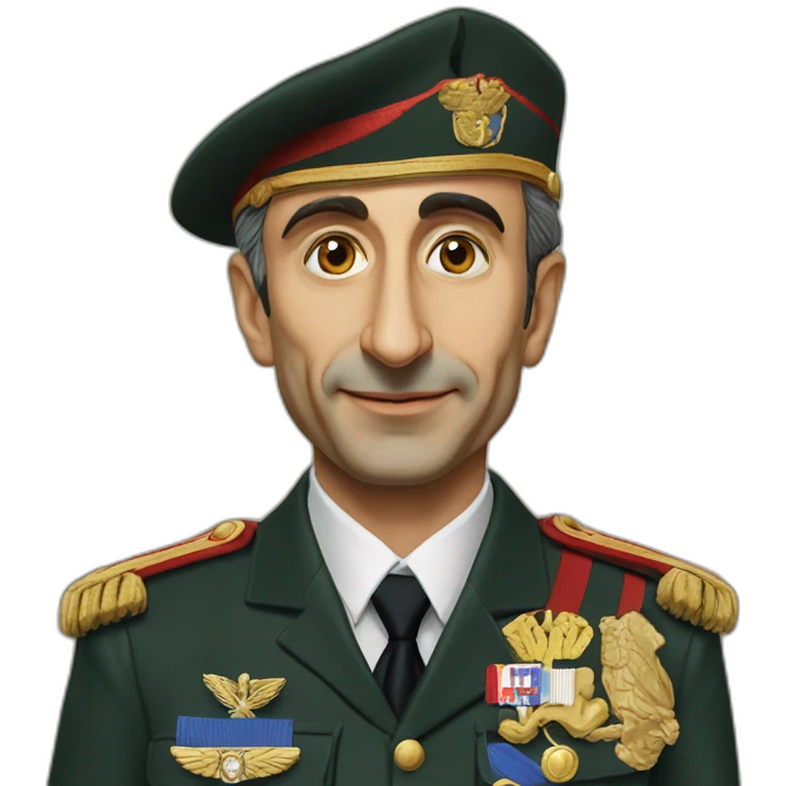ÉRIC ZEMMOUR president français militaire médaille emoji