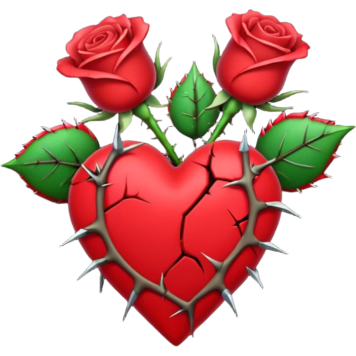Put The 💔 Emoji And 🥀 Emoji Together In One Image emoji