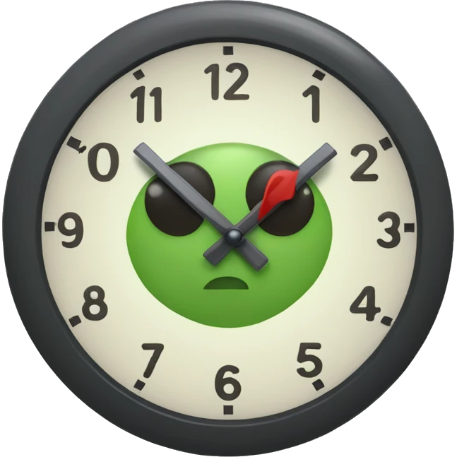 Tick tok clock emoji