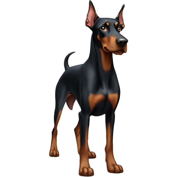 Doberman standing emoji