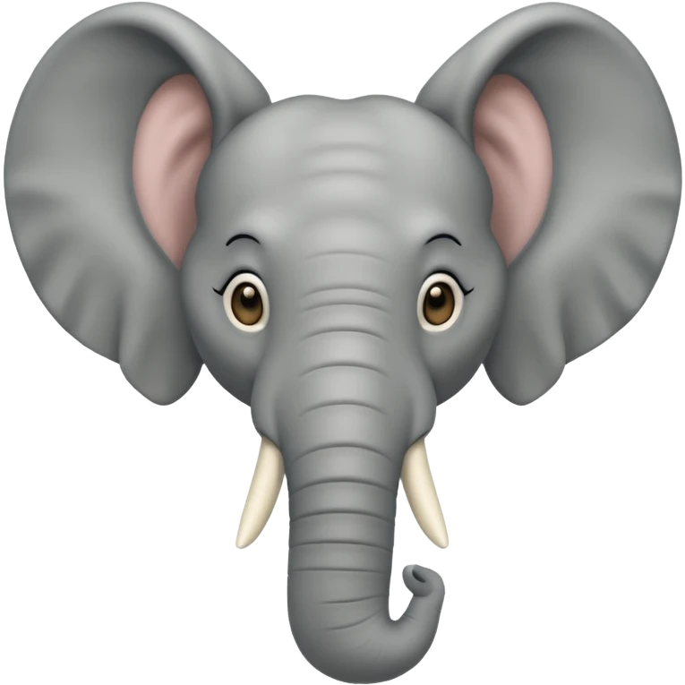 éléphant vu de face emoji