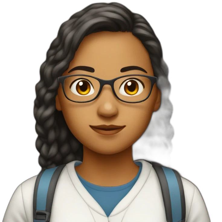 a girl who studies in Harvard University  emoji