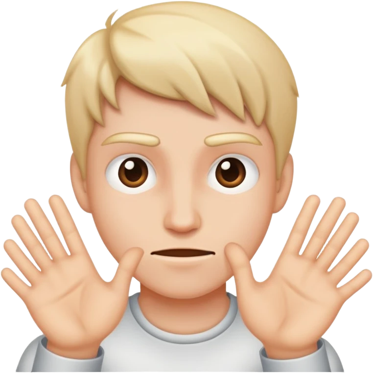 Hand smack Caucasian  emoji