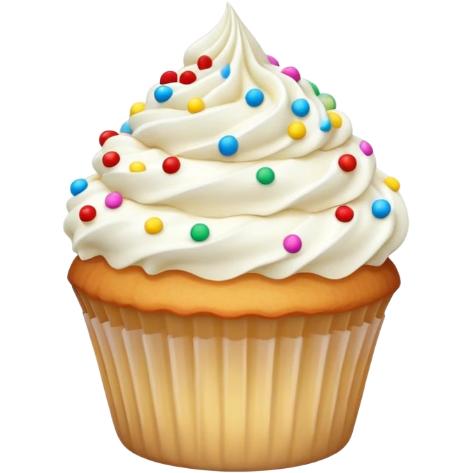 Vanilia cupcake emoji