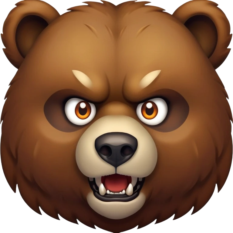 Scary bear emoji