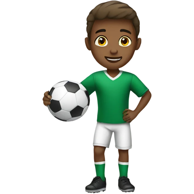 Boy with Ball playing football emoji