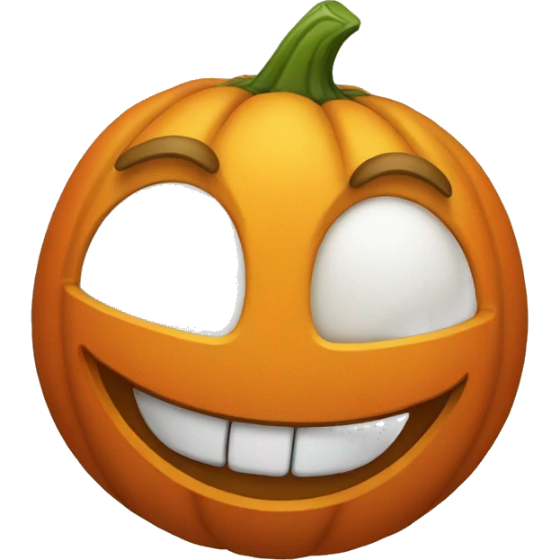 Laughing pumpkin emoji