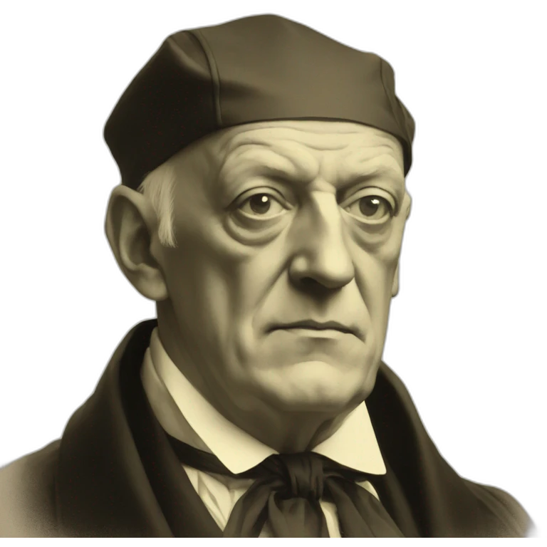 Aleister Crowley portrait emoji