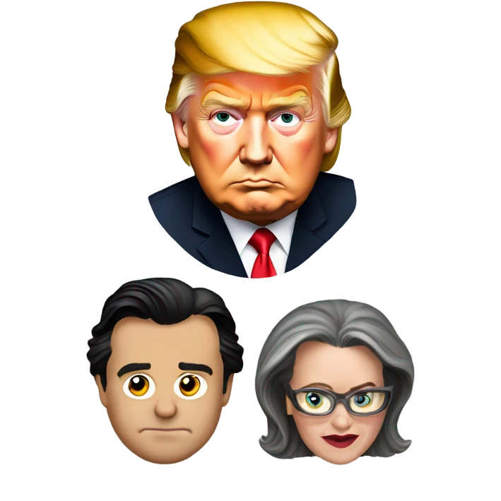 Donald trump and rosie O’Donnell  emoji
