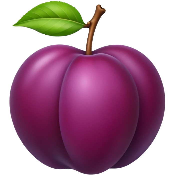 one plum emoji