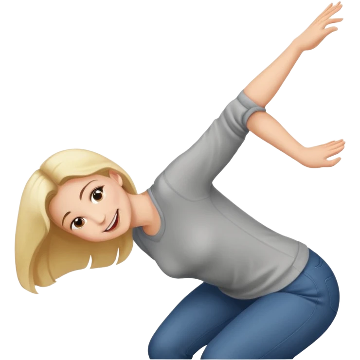 Girl bending over infront of guy emoji