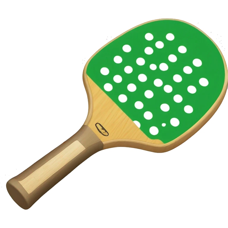 pickleball paddle and pickleball emoji