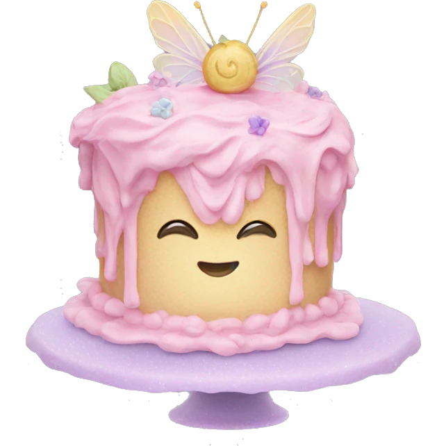 Fairy pastel cake emoji