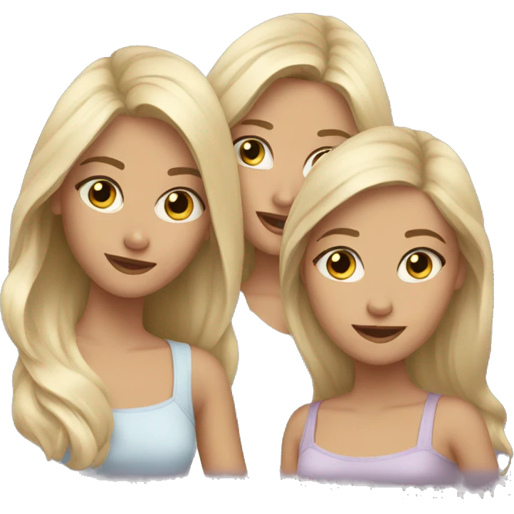 3 blonde Sisters emoji
