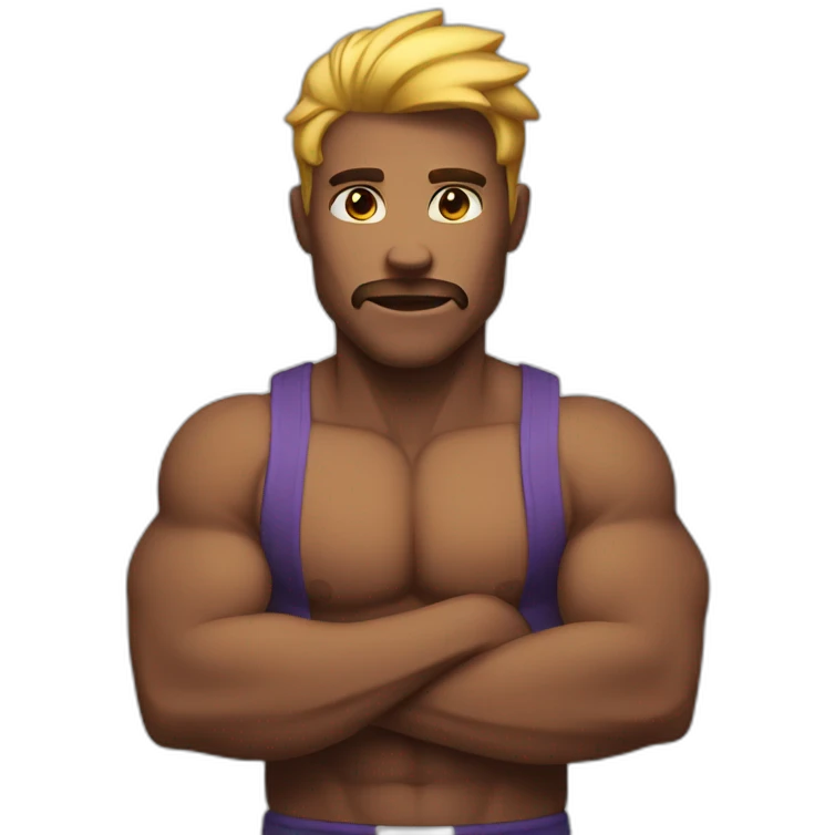 strong man a muscular emoji