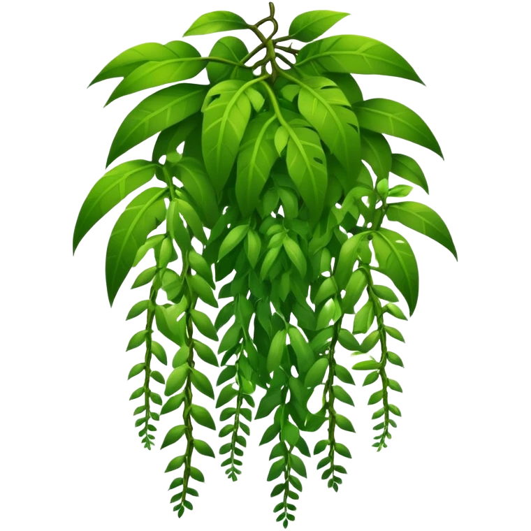tropical jungle lianas hanging emoji