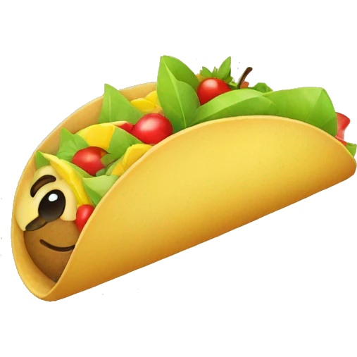 Fruit taco emoji