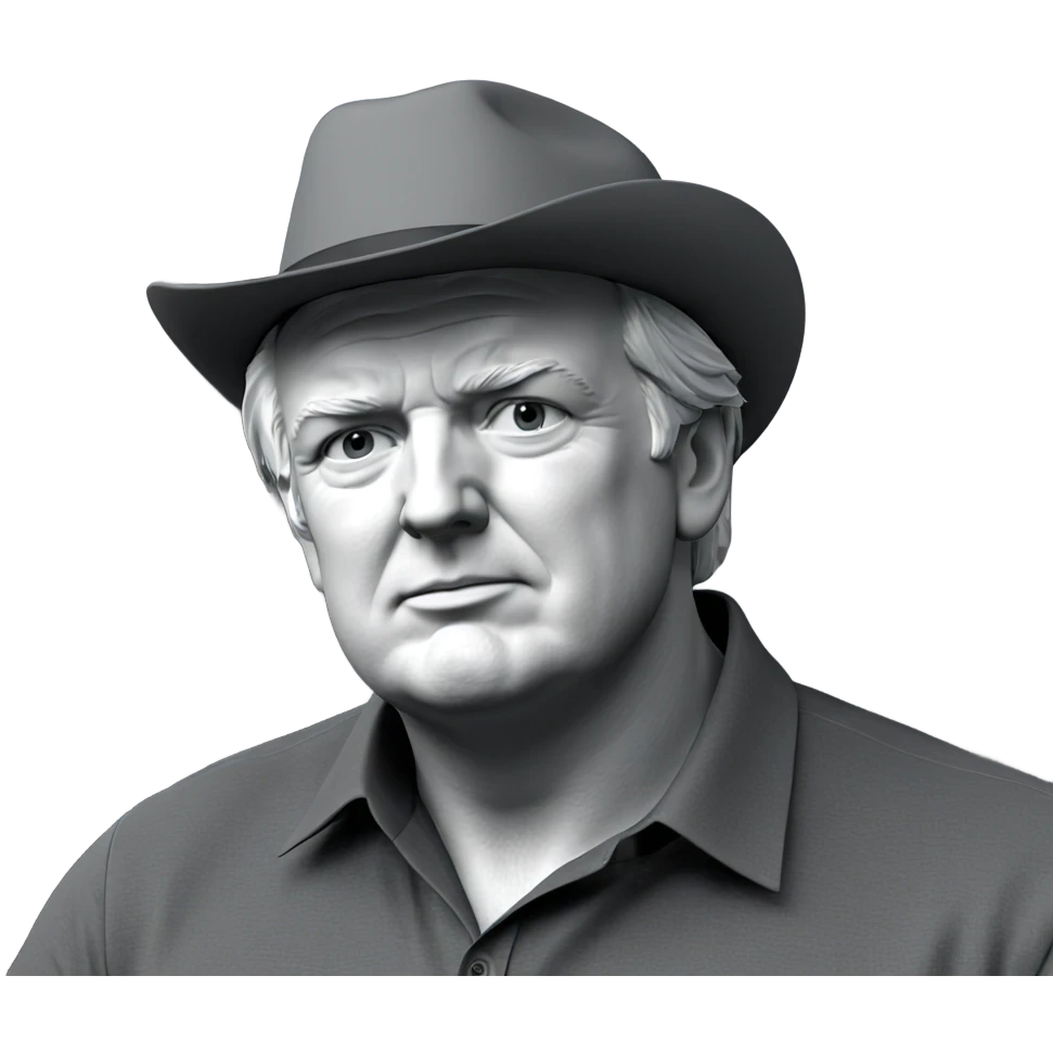 monochrome portrait of a man emoji