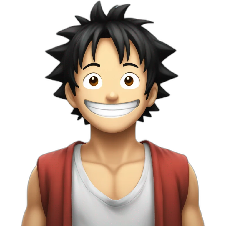 Luffy smiling emoji