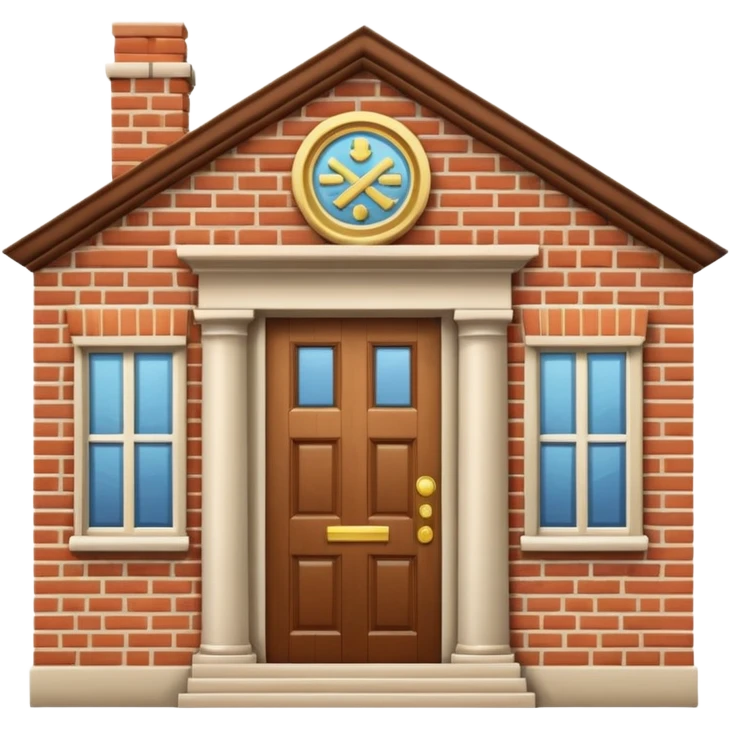 a bankhouse with money emoji