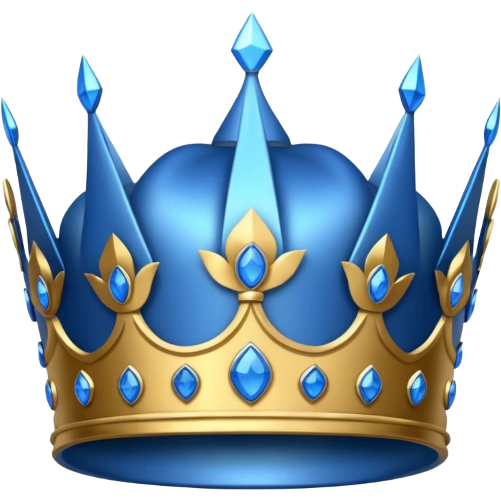 super blue crown emoji