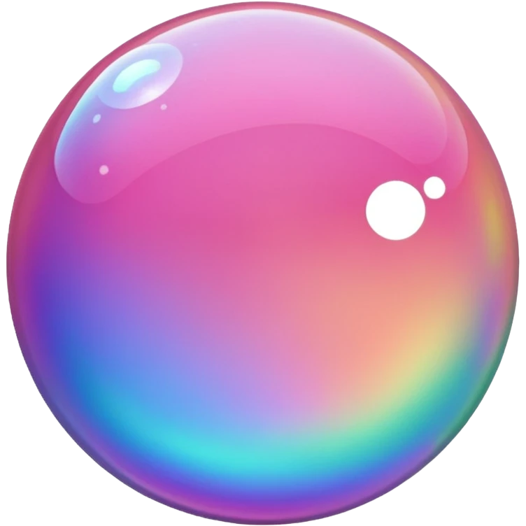 Pink bubble emoji