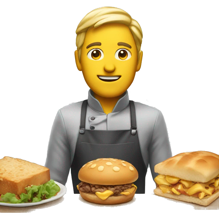 Delicious food man emoji