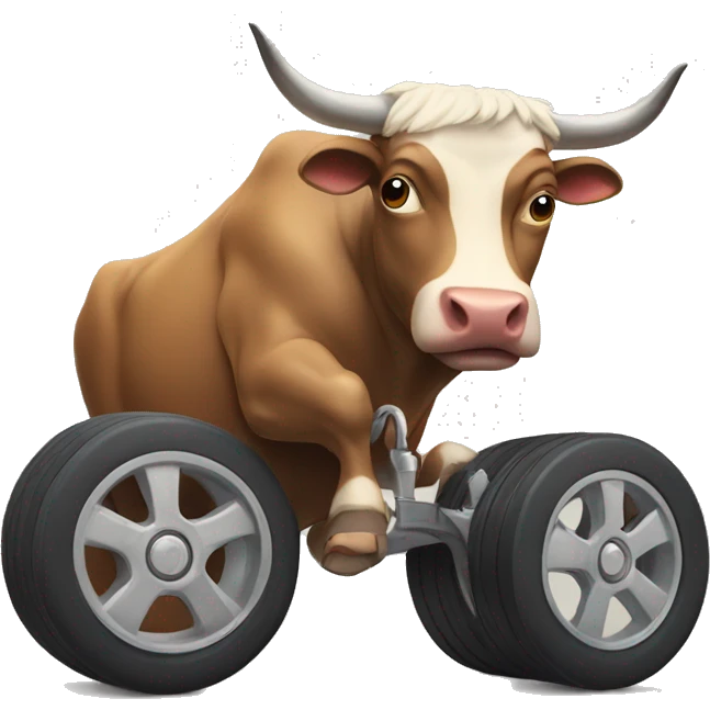 Bull with wheels emoji