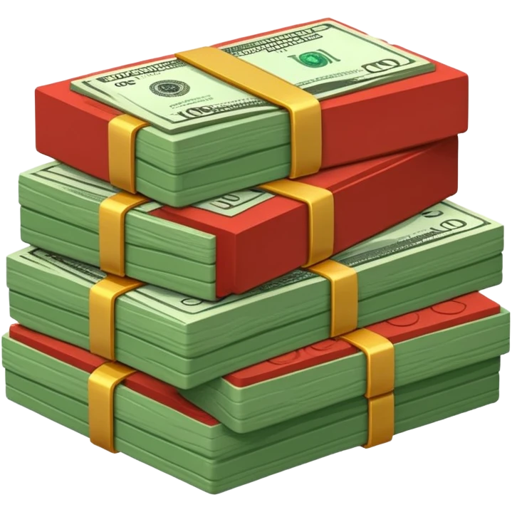 Bricks and stack bills  emoji