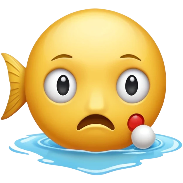 combine the crying emoji, the fish emoji, and the ping pong emoji emoji