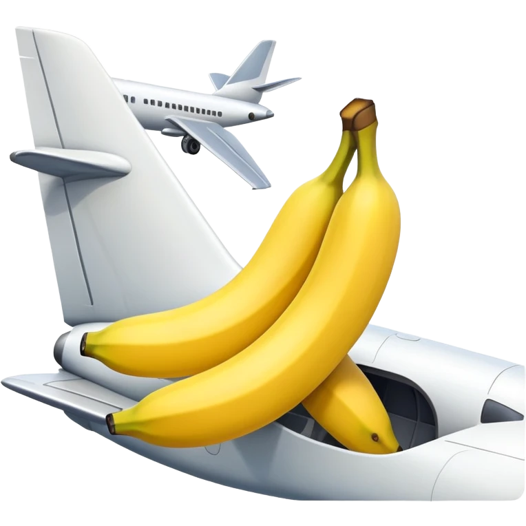Banana a andar no avião  emoji