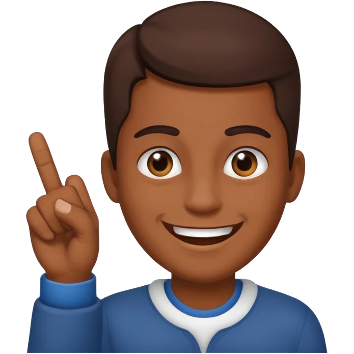 smile with middle finger emoji