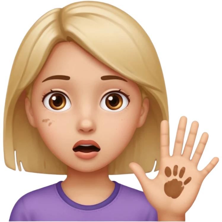 Slapping a girl emoji