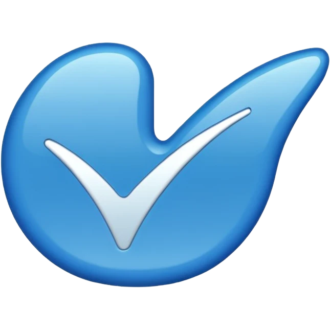 Verified blue tick emoji emoji