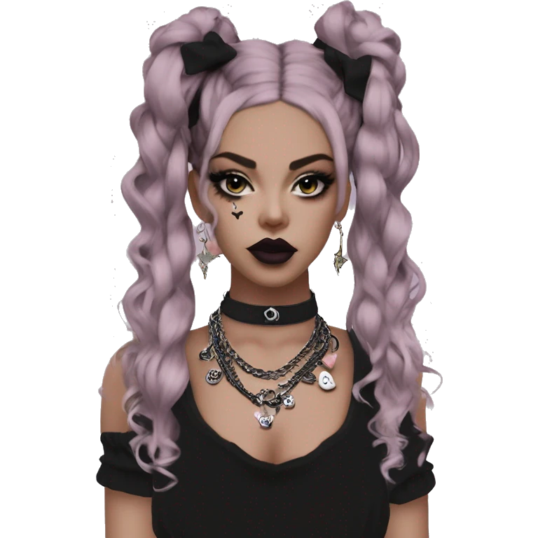 Punk  Inspiration  Design Inspiration Design Creative Design Dark Style Subculture Gothic Style y2k Lolita Lolita niche fashion brand personality accessories  fashion accessories  accessory sharing # necklace headwear hair accessories emoji