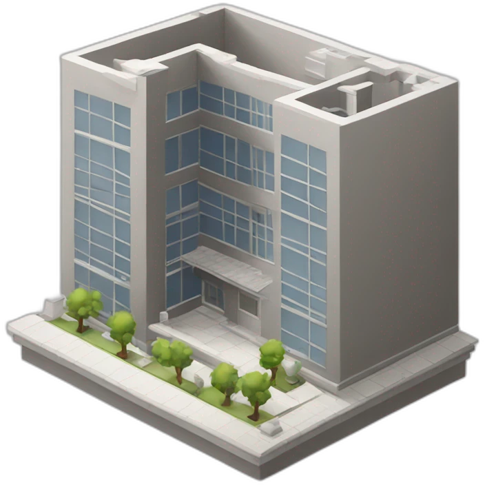 isometric architectural fabrication job emoji