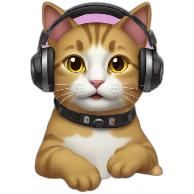 Cat DJ emoji