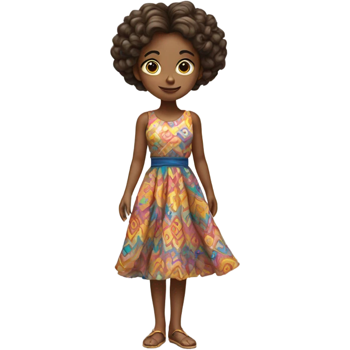 girl in dress emoji