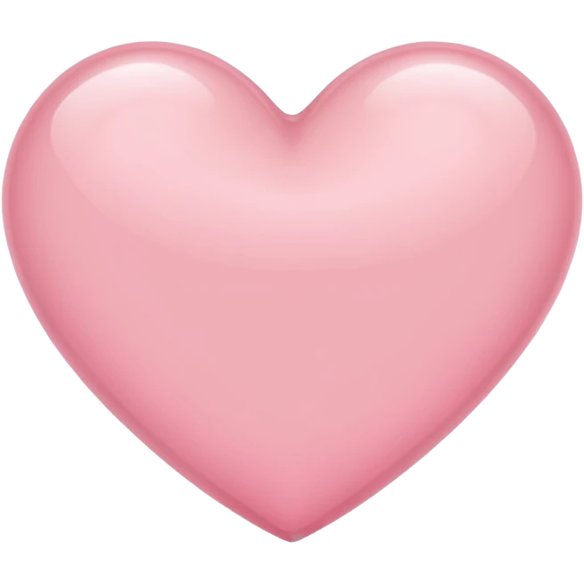 Really Light Pink heart  emoji