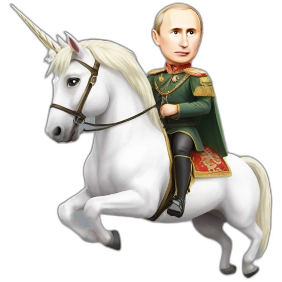 putin on unicorn emoji