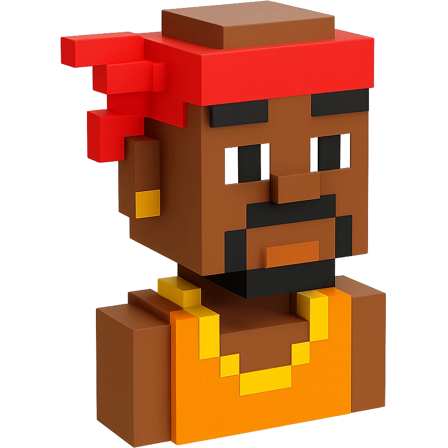 репер 2Pac, no background  emoji