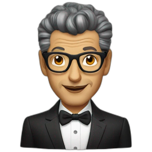 Jeff goldblum black hair emoji
