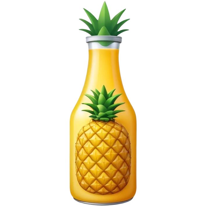 Pineapple juice bottle emoji