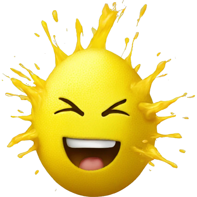 explosive lemon emoji