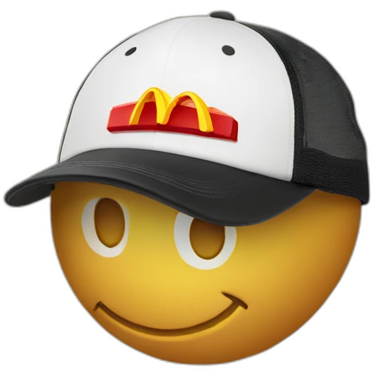 mcdo on a cap emoji