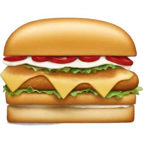 chic fil a sandwhich  emoji