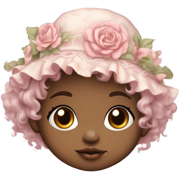 Pink shabby chic baby  emoji