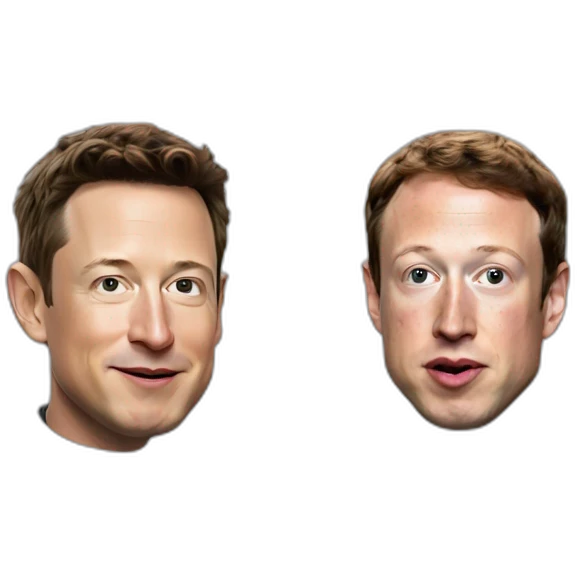 Elon musk vs Mark Zuckerberg emoji