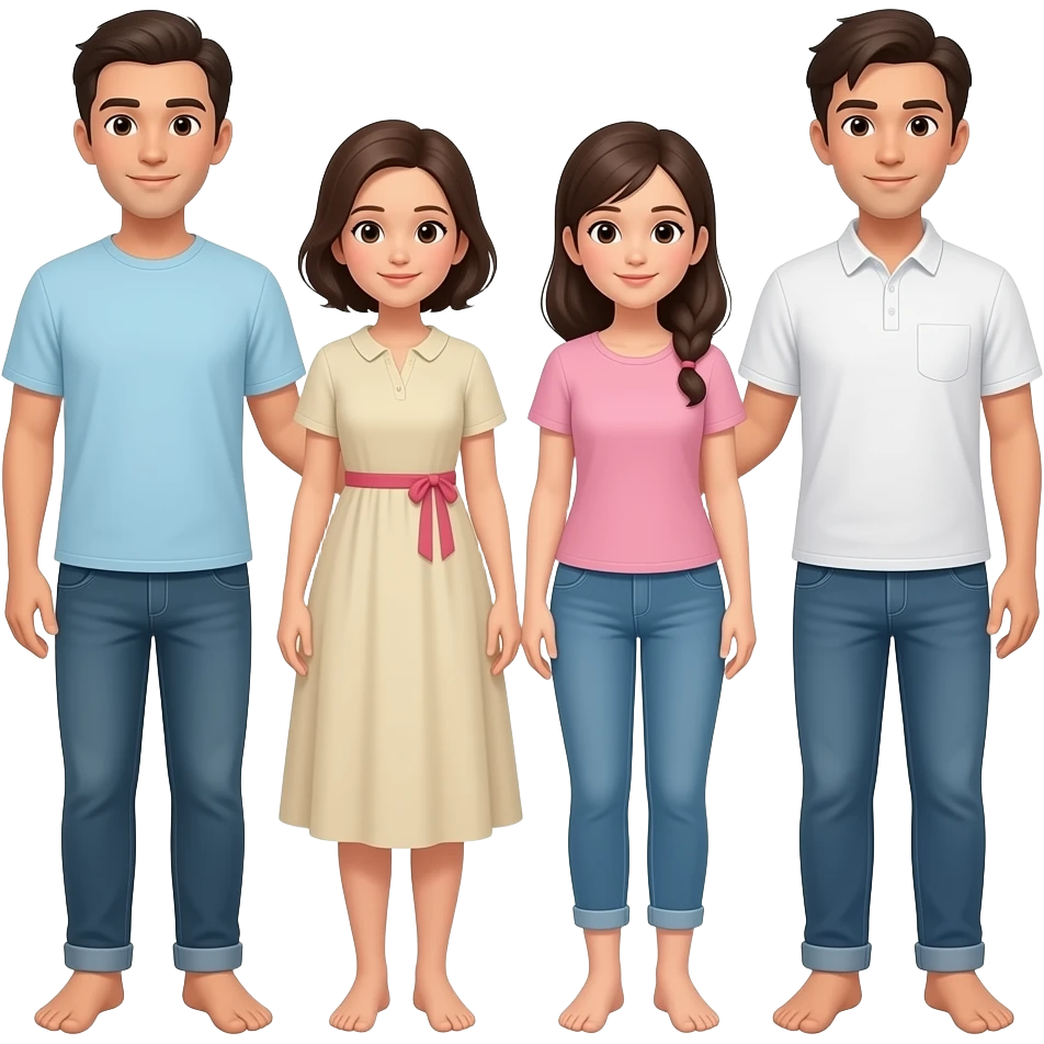 Familia Descalza emoji